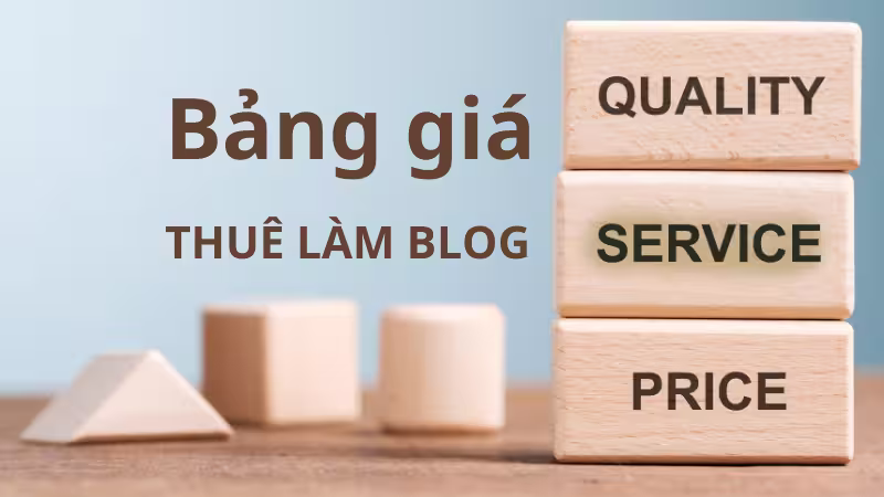 bảng giá làm blog