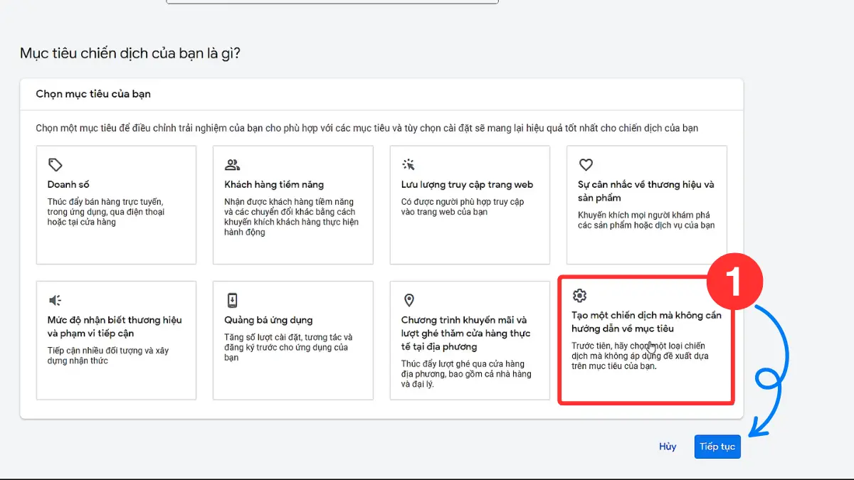 chọ mục tiêu chiến dịch