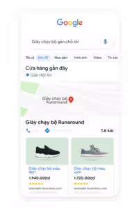 google shopping trên google maps