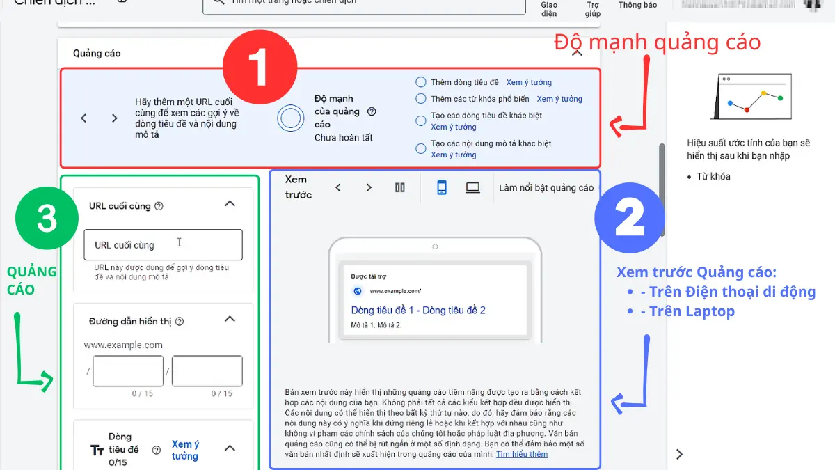 mẫu quảng cáo google search