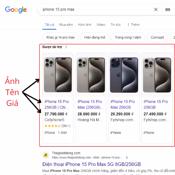 thuê chạy quảng cáo google shopping mua sắm hiệu quả